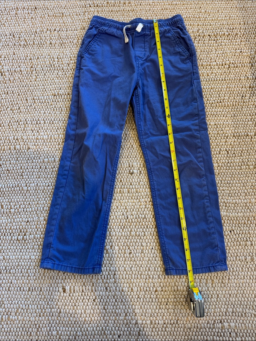Blue Cotton Hanna Pants, Size 8